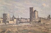 Jean Baptiste Camille  Corot La Rochelle (mk11) oil